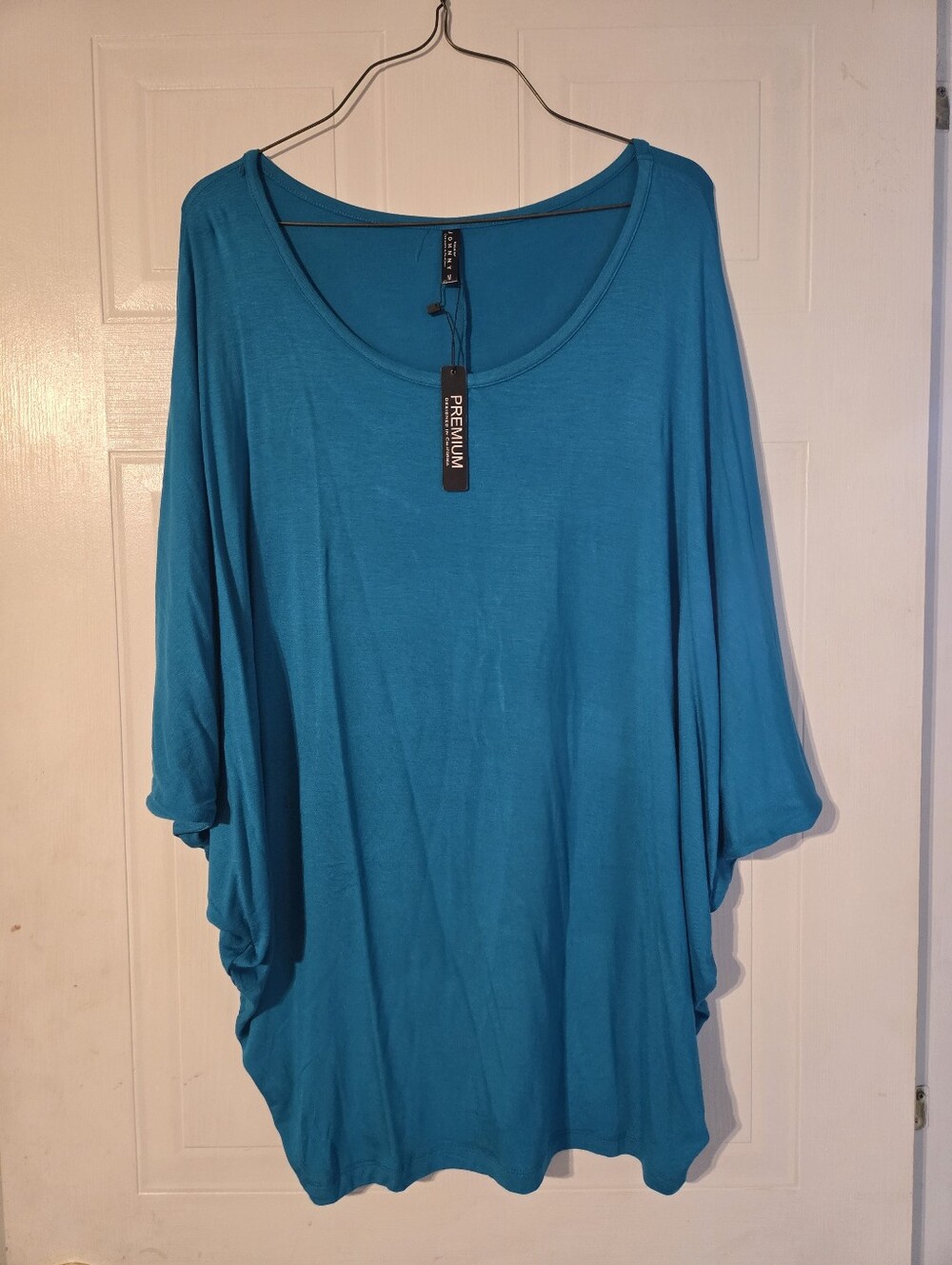 By Johnny Teal Scoop Neck Tunic